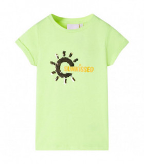 Kids' T-shirt Neon Yellow 140