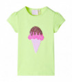 Kids' T-shirt Neon Yellow 140