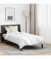 vidaXL Duvet Set with Pillow 2 pcs White 135 x 200 cm Down