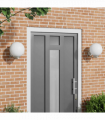 vidaXL Outdoor Wall Lights 2 pcs Silver 29 x 25 x 33 cm