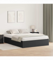 vidaXL Bed Frame Black oak 200 x 140 x 31.5 cm Engineered wood