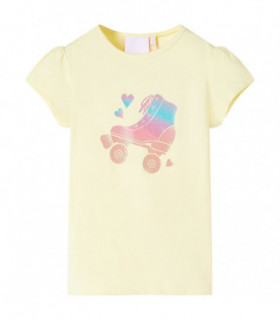 Kids' T-shirt Soft Yellow 140
