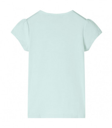 Kids' T-shirt with Cap Sleeves Light Mint 104