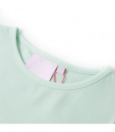 Kids' T-shirt with Cap Sleeves Light Mint 104