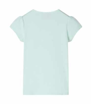 Kids' T-shirt with Cap Sleeves Light Mint 116