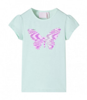 Kids' T-shirt with Cap Sleeves Light Mint 92