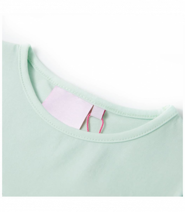 Kids' T-shirt with Cap Sleeves Light Mint 92