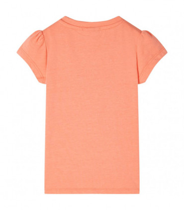 Kids' T-shirt with Cap Sleeves Neon Orange 92