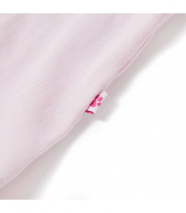 Kids' T-shirt with Cap Sleeves Soft Pink 140