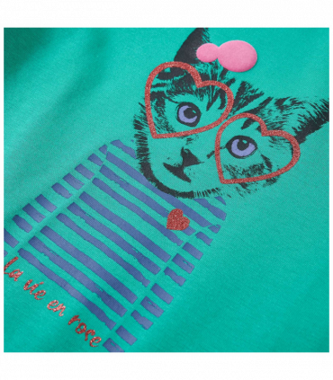 Kids' T-shirt with Long Sleeves Bright Green 104