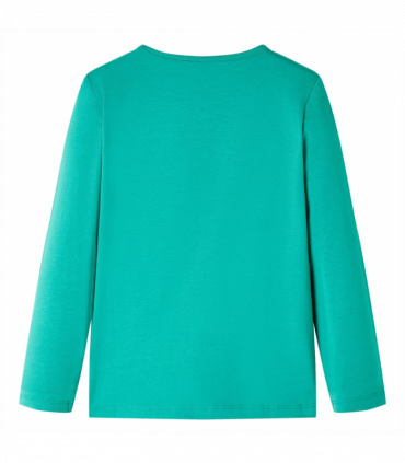 Kids' T-shirt with Long Sleeves Bright Green 92