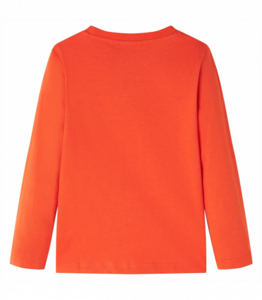 Kids' T-shirt with Long Sleeves Bright Orange 104