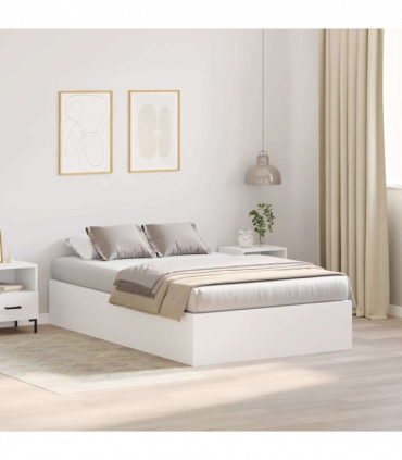 vidaXL Bed Frame White 200 x 120 x 31.5 cm Engineered wood