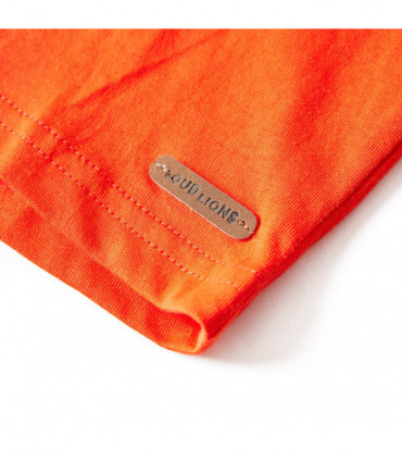 Kids' T-shirt with Long Sleeves Bright Orange 92