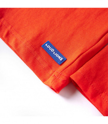 Kids' T-shirt with Long Sleeves Bright Orange 92