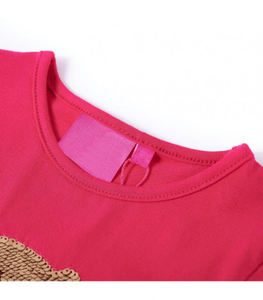 Kids' T-shirt with Long Sleeves Bright Pink 104
