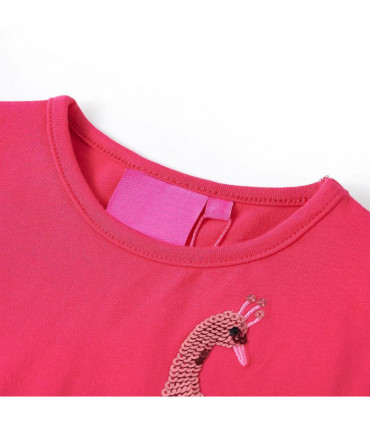 Kids' T-shirt with Long Sleeves Bright Pink 104