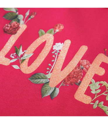 Kids' T-shirt with Long Sleeves Bright Pink 116