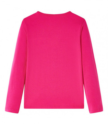 Kids' T-shirt with Long Sleeves Bright Pink 116