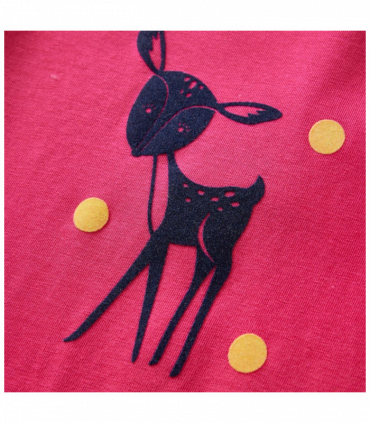 Kids' T-shirt with Long Sleeves Bright Pink 116