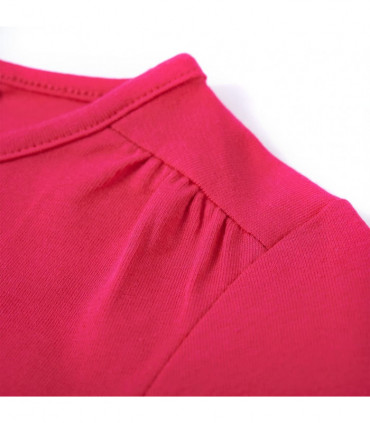 Kids' T-shirt with Long Sleeves Bright Pink 128