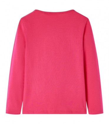 Kids' T-shirt with Long Sleeves Bright Pink 140