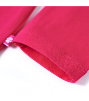 Kids' T-shirt with Long Sleeves Bright Pink 92