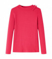 Kids' T-shirt with Long Sleeves Bright Pink 92