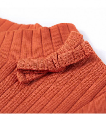 Kids' T-shirt with Long Sleeves Burnt Orange 104