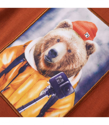 Kids' T-shirt with Long Sleeves Burnt Orange 104