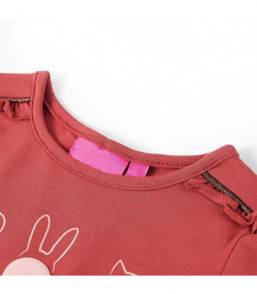 Kids' T-shirt with Long Sleeves Burnt Pink 104