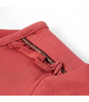 Kids' T-shirt with Long Sleeves Burnt Pink 140