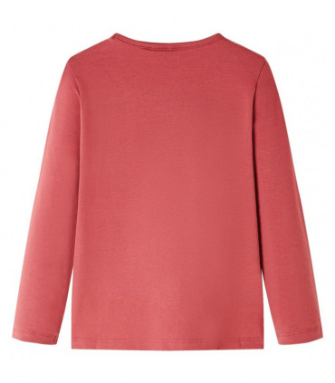 Kids' T-shirt with Long Sleeves Burnt Pink 92