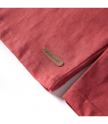 Kids' T-shirt with Long Sleeves Burnt Red 104