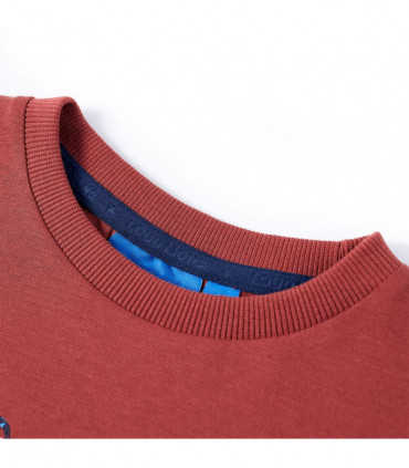 Kids' T-shirt with Long Sleeves Burnt Red 116