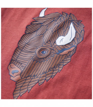 Kids' T-shirt with Long Sleeves Burnt Red 128