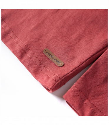 Kids' T-shirt with Long Sleeves Burnt Red 128