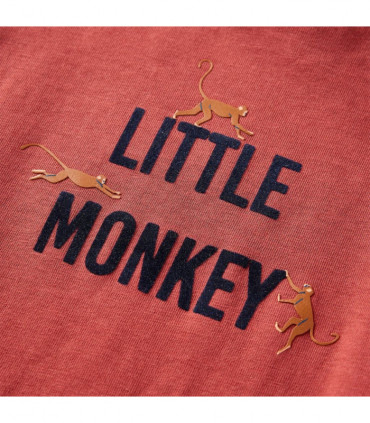 Kids' T-shirt with Long Sleeves Burnt Red 140