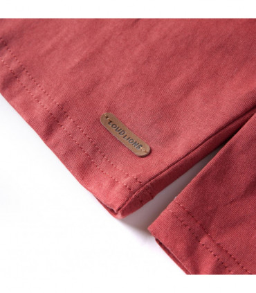 Kids' T-shirt with Long Sleeves Burnt Red 140