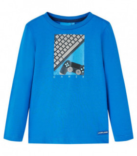 Kids' T-shirt with Long Sleeves Cobalt Blue 104