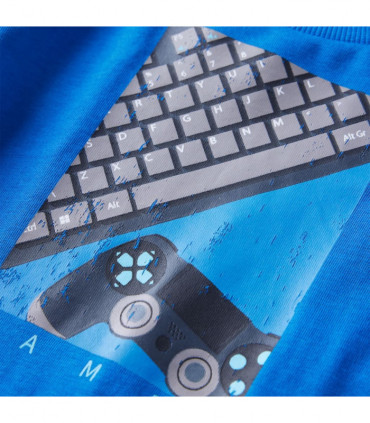 Kids' T-shirt with Long Sleeves Cobalt Blue 104