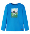 Kids' T-shirt with Long Sleeves Cobalt Blue 104