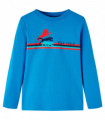 Kids' T-shirt with Long Sleeves Cobalt Blue 128