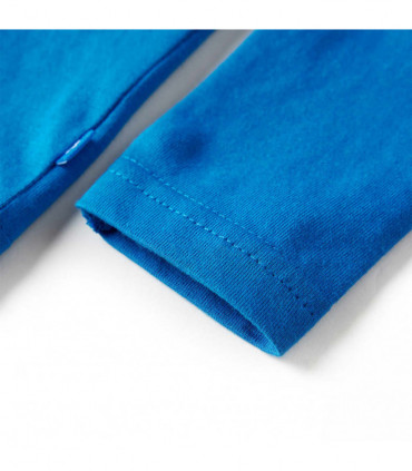 Kids' T-shirt with Long Sleeves Cobalt Blue 128