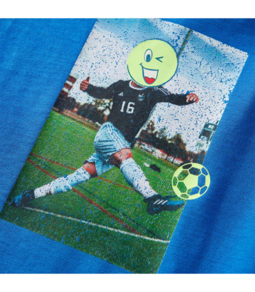 Kids' T-shirt with Long Sleeves Cobalt Blue 128