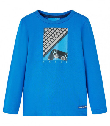 Kids' T-shirt with Long Sleeves Cobalt Blue 92