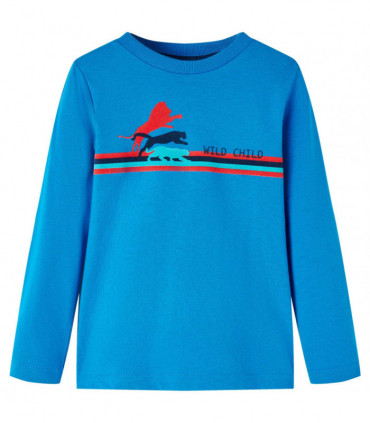 Kids' T-shirt with Long Sleeves Cobalt Blue 92