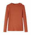 Kids' T-shirt with Long Sleeves Cognac 104