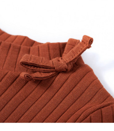 Kids' T-shirt with Long Sleeves Cognac 104