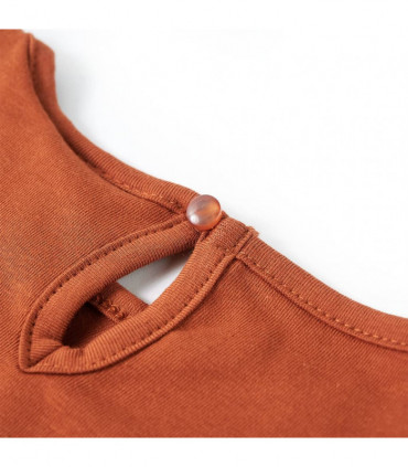 Kids' T-shirt with Long Sleeves Cognac 104